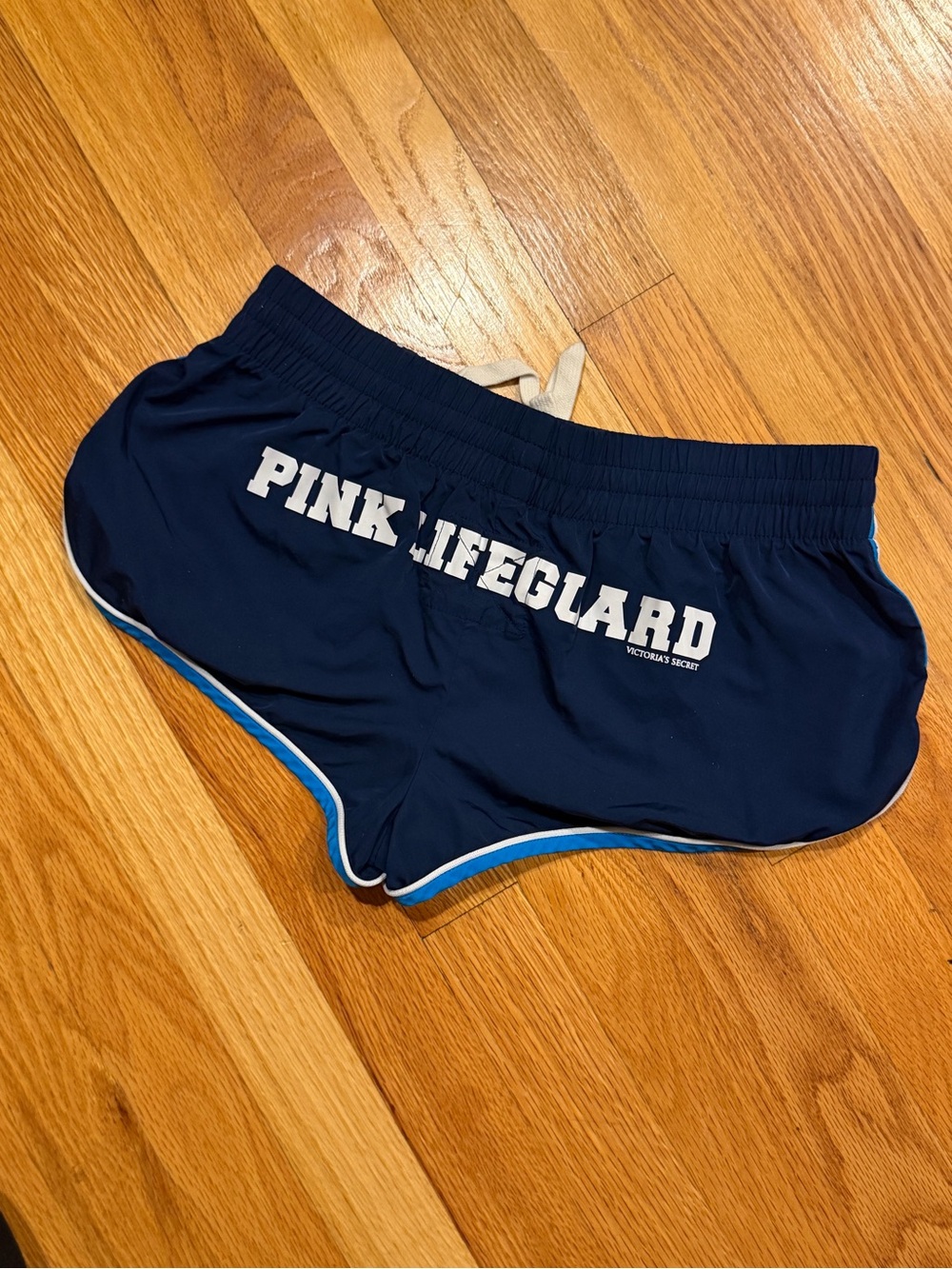 Vintage 2000s Victoria’s Secret PINK lifeguard athletic booty shorts navy Sz XS
